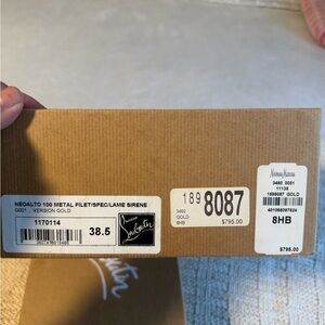 Christian Louboutin Metallic Gold Heels